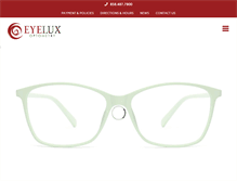 Tablet Screenshot of eyeluxoptometry.com